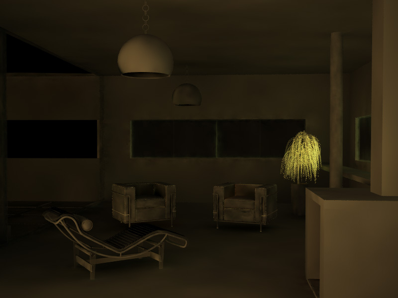 villa Vray Global Illumination